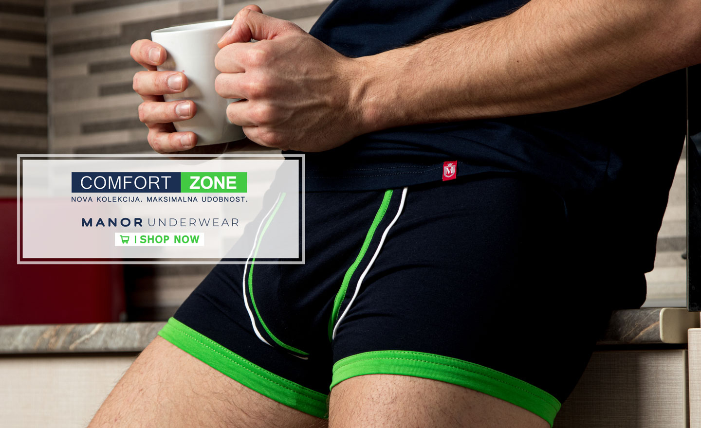 Beli slip Manor underwear Naslovna