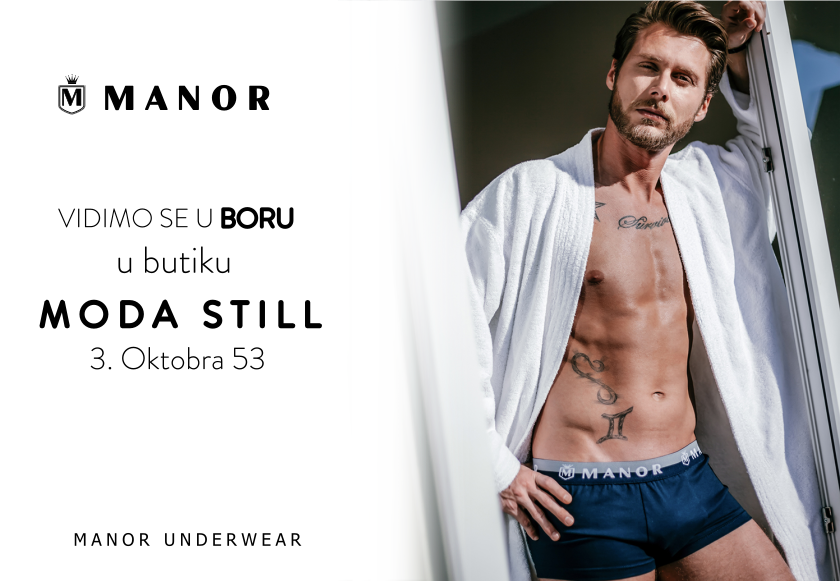 Manor underwear muske bokserice Bor