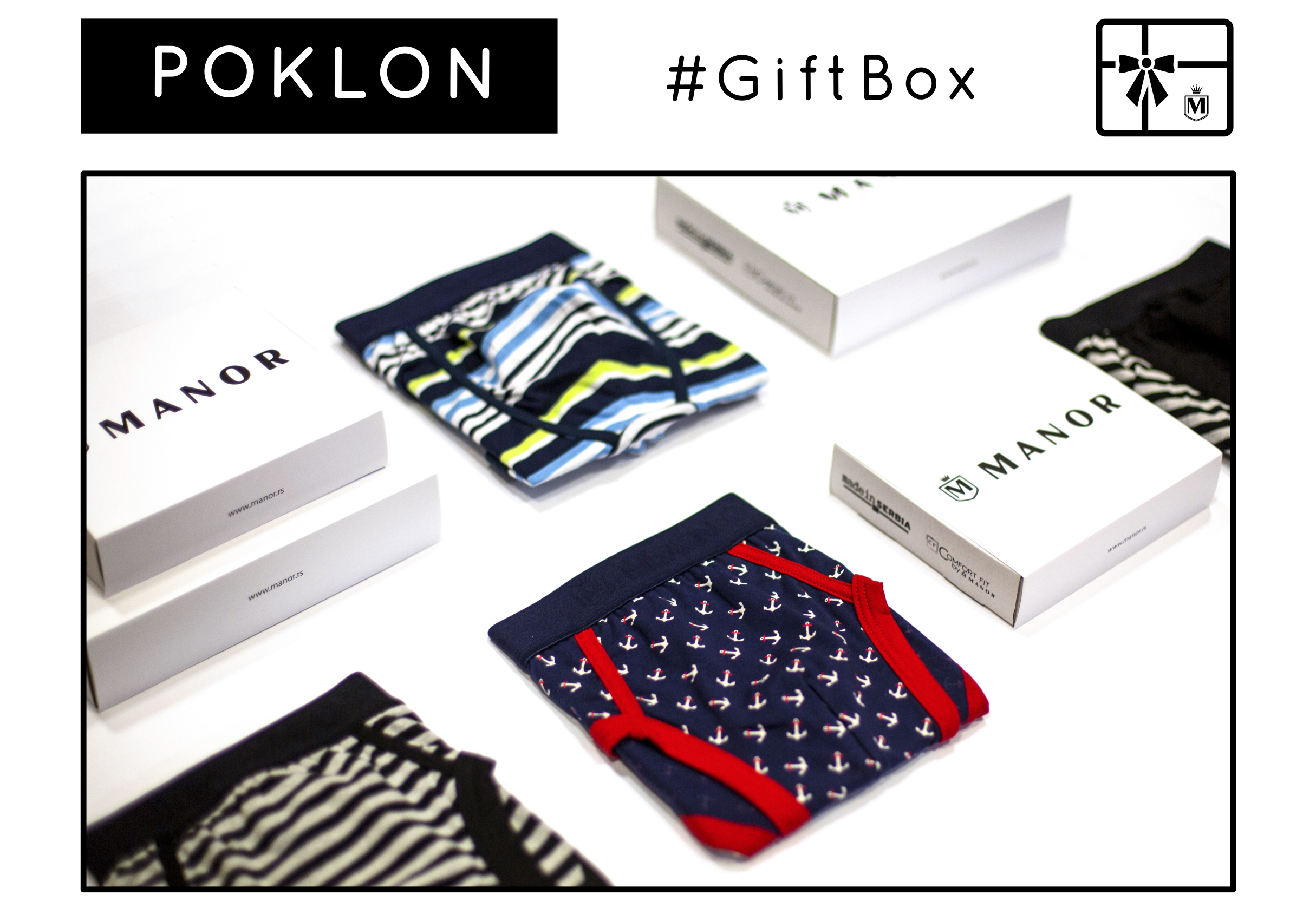 Manor underwear bokserice Giftbox