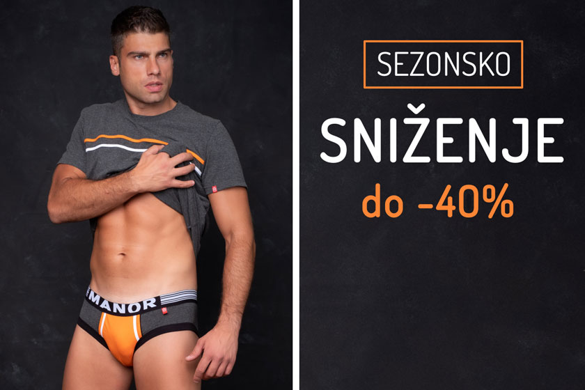 Manor underweawr Orange Movement Slip Sniženje