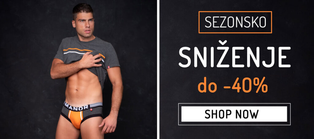 Manor underweawr Orange Movement Slip Sniženje