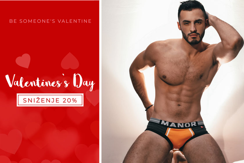 Manor underwear muške bokserice Orange movement kolekcija Dan zaljubljenih