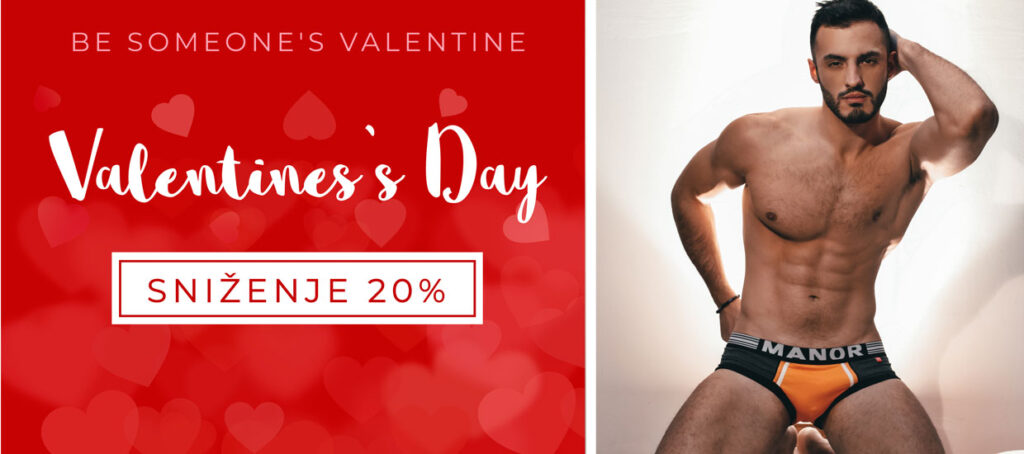 Manor underwear muške bokserice Orange movement kolekcija Dan zaljubljenih