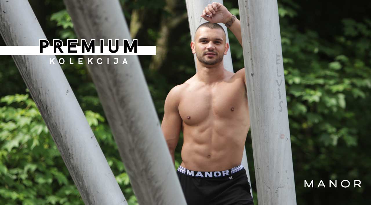 Manor underwear crne bermude Premium kolekcija