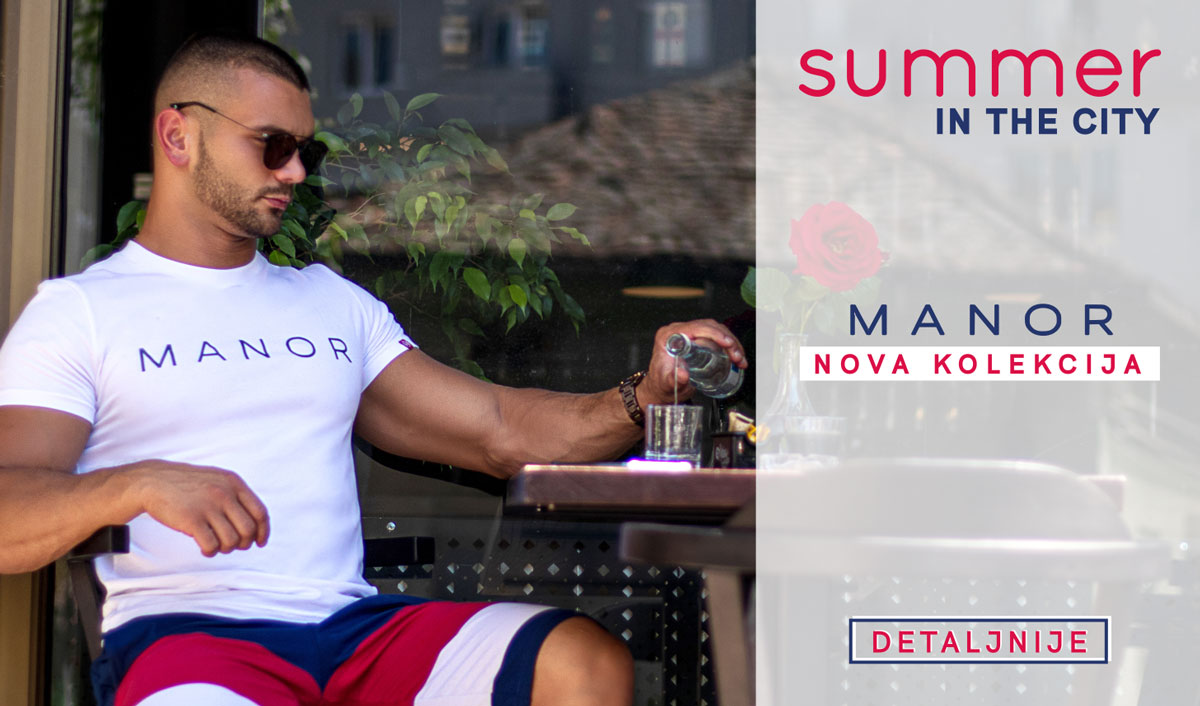 Manor underwear muška majica i bermude Summer in the city