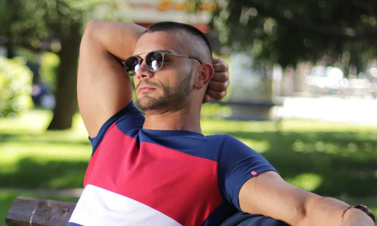 Manor underwear plava muška majica Zdravlje