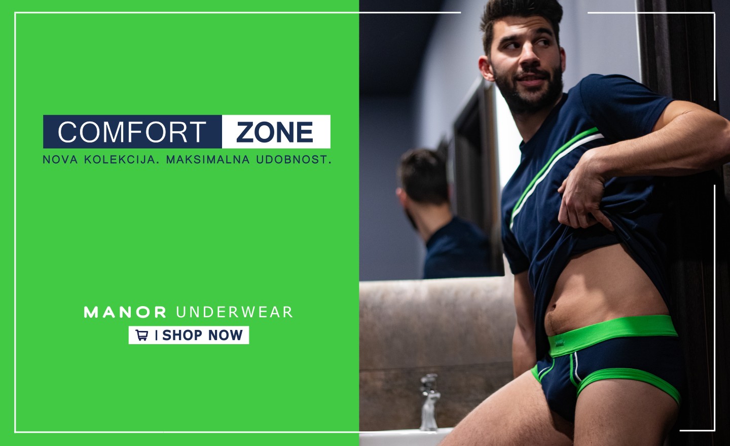 Manor underwear teget zeleni donji veš Naslovna