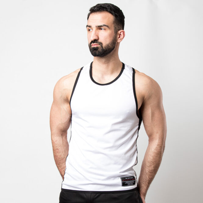 Bela tank majica za trening 1