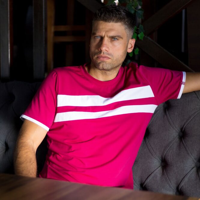 Viva magenta muška majica 05