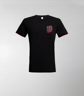 Crna muška majica sa logom Share Love 10