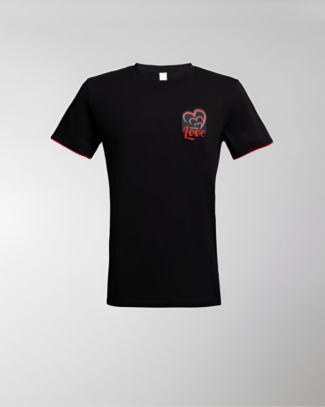 Crna muška majica sa logom Share Love 10