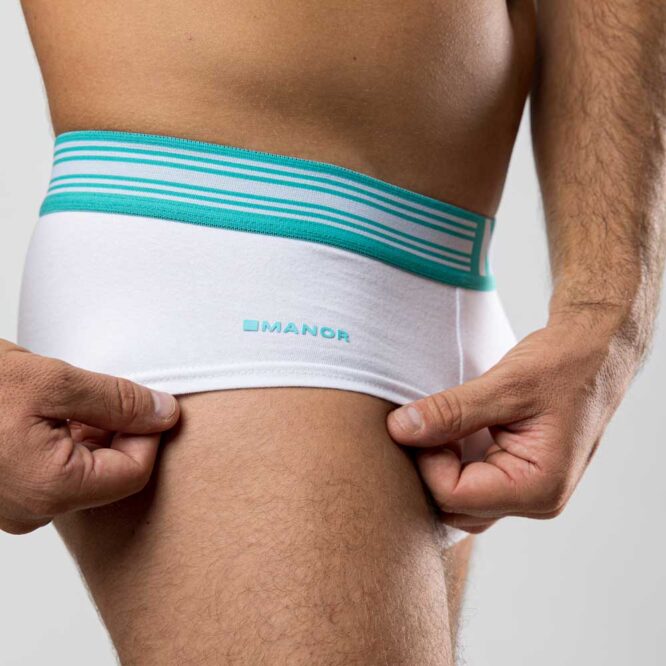 Beli muški slip od organskog pamuka 03