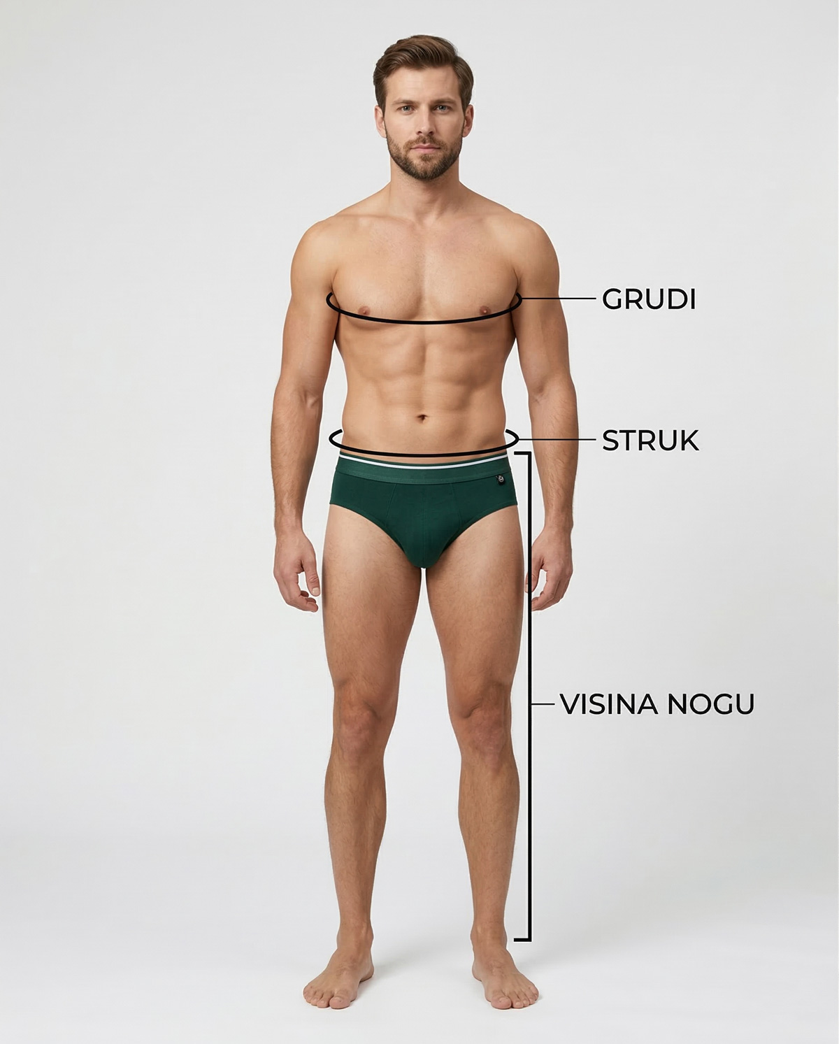 Kako pravilno odrediti veličinu donjeg veša Manor underwear 2