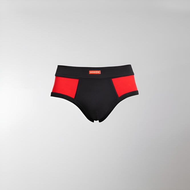 Crveno crni slip od organskog pamuka