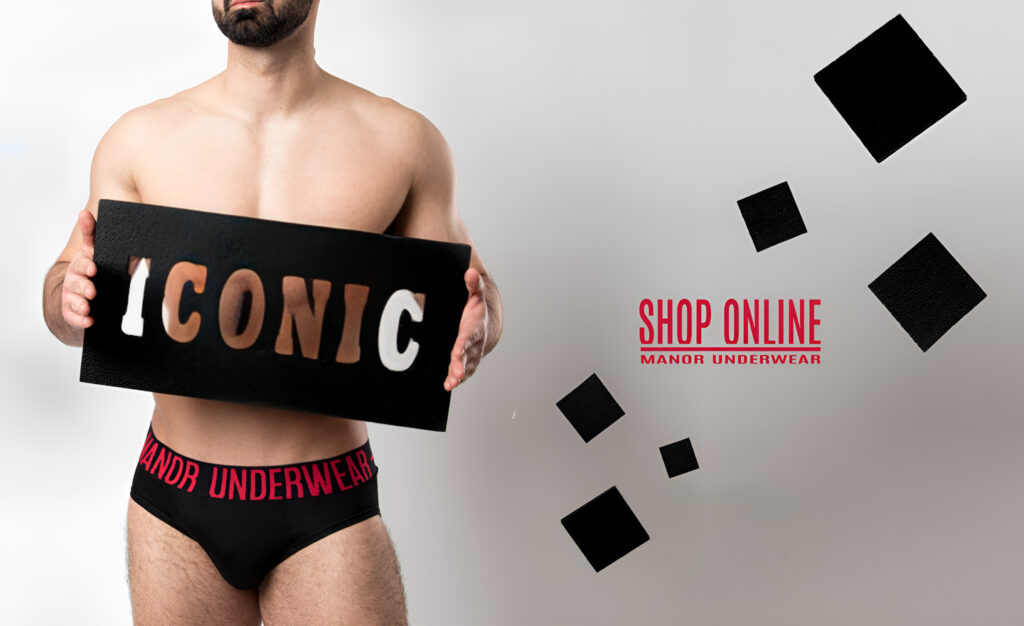 Manor underwear Iconic crne bokserice i slip