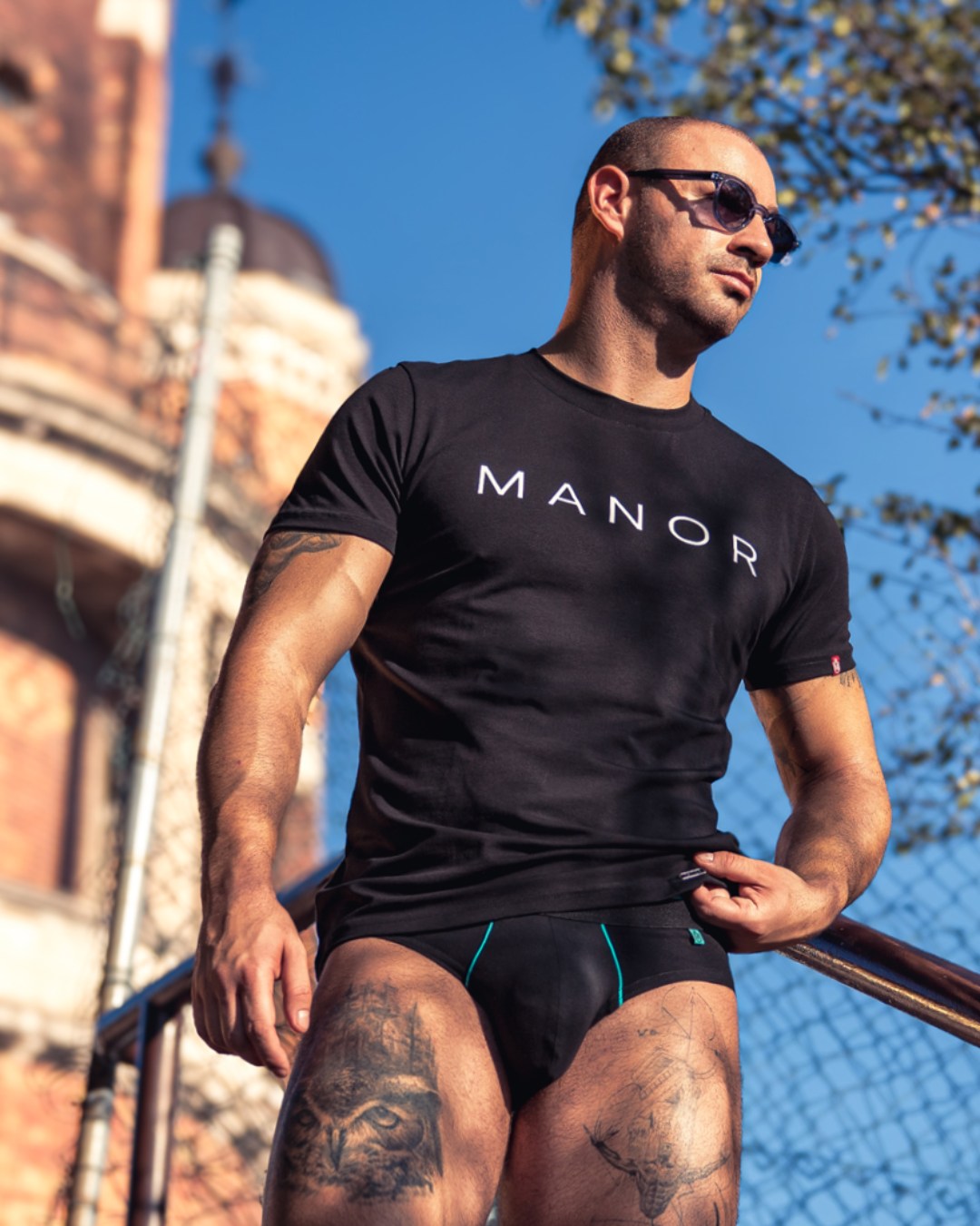 Crne kombinacije Manor underwear matching sets
